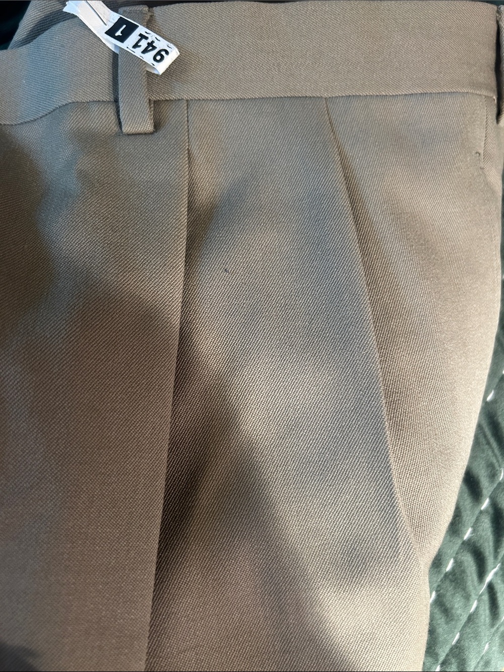 Nordstrom Men's Khaki Pleated Dress Pants - Light Tan - Picture 4 of 4